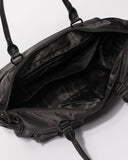 Black Nylon Travel Baby Bag With Matte Black Hardware