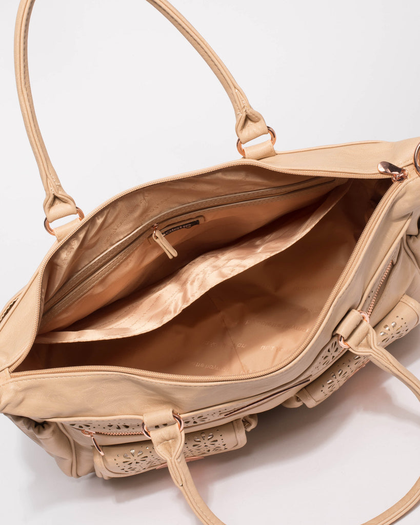 Natural Double Pocket Baby Bag