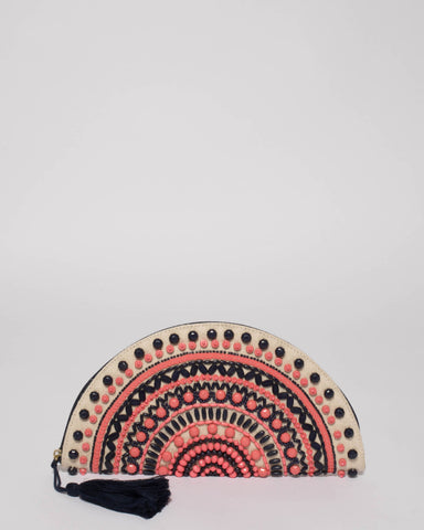 Multi Colour Freya Embellished Clutch Bag