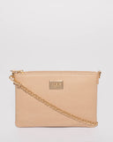 Nude Plain Peta Chain Crossbody Bag