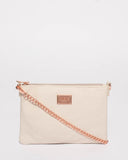 Ivory Plain Peta Chain Crossbody Bag