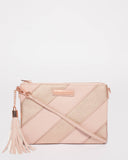 Multi Diagonal Peta Crossbody Bag With Rose Gold Hardware