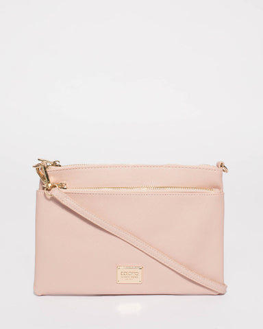 Pink Demi Double Crossbody Bag