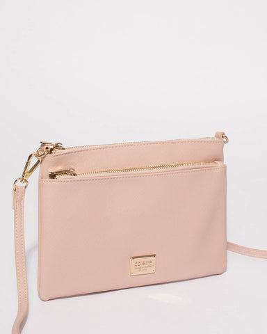 Pink Demi Double Crossbody Bag