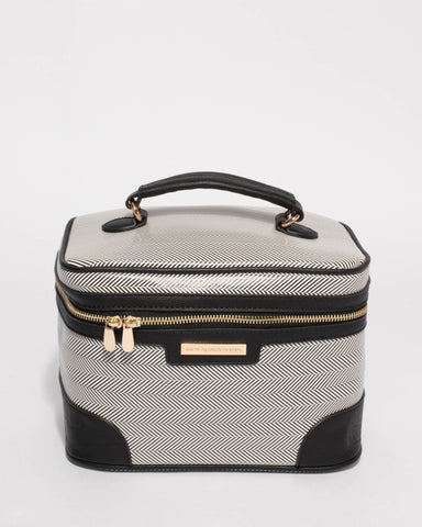 Monochrome Stripe Cosmetic Case Pack