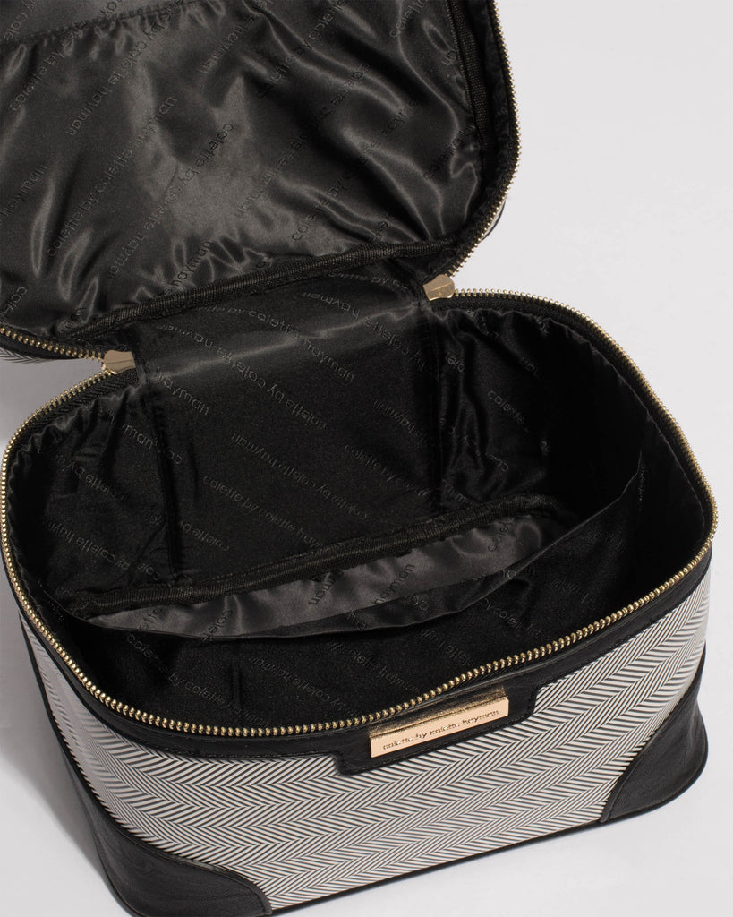 Monochrome Stripe Cosmetic Case Pack