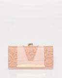 Pink Emmie Clip Wallet
