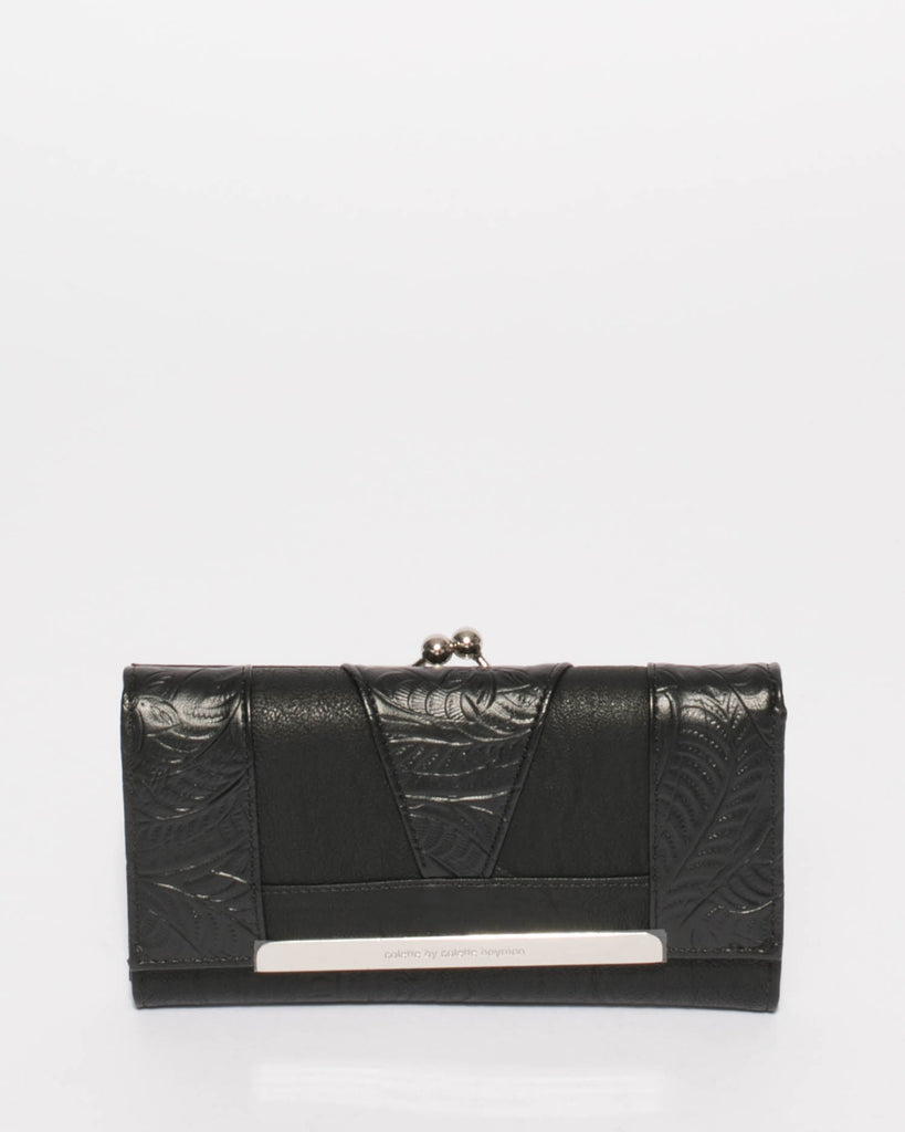 Black Emmie Clip Wallet
