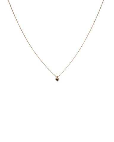 Rose Gold Tone Heart Matching Necklace Set