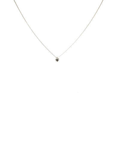 Silver Tone Heart Matching Necklace Set