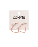Rose Gold Tone Mini Heart Hoop Earrings