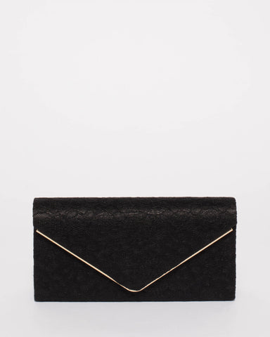 Black Lace Vanessa Evening Clutch Bag