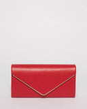 Red Vanessa Eve Clutch Bag