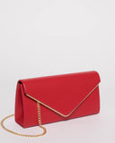 Red Vanessa Eve Clutch Bag