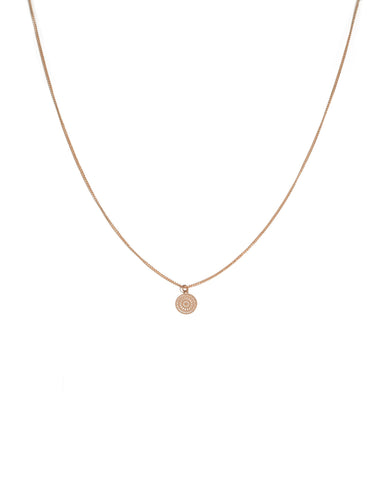 Rose Gold Tone Mum And Me Filigree Necklace