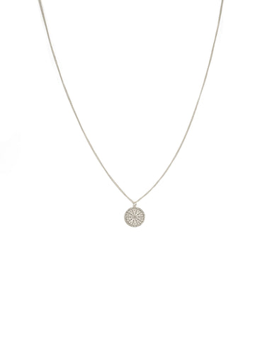 Silver Tone Mum And Me Filigree Necklace