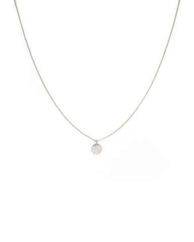 Silver Tone Mum And Me Filigree Necklace