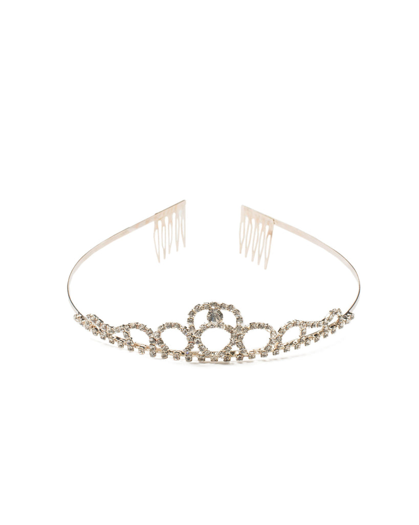 Rose Gold Tone Tiara Comb Headpiece