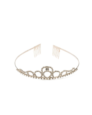 Rose Gold Tone Tiara Comb Headpiece