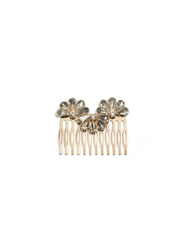 Stone Wave Gold Hair Comb