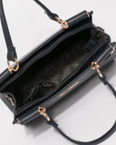 Navy Stephanie Square Tote Bag