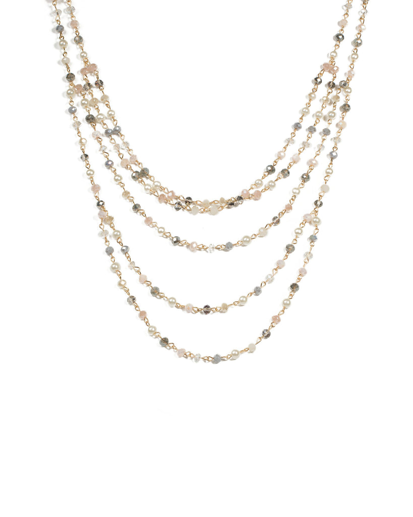 Multi Row Beaded Necklace