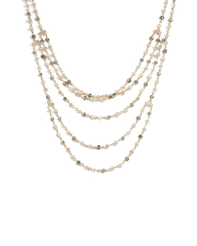 Multi Row Beaded Necklace