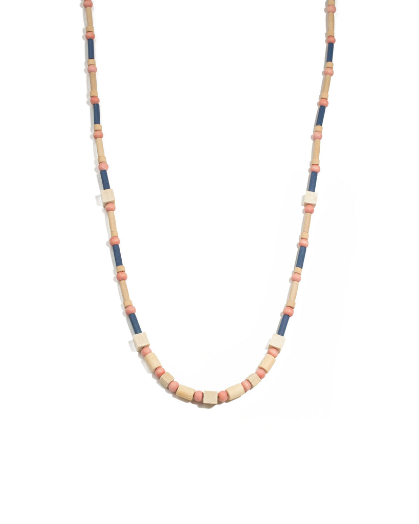 Multi Colour Gold Tone Craft Bead Long Necklace