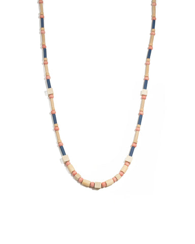 Multi Colour Gold Tone Craft Bead Long Necklace