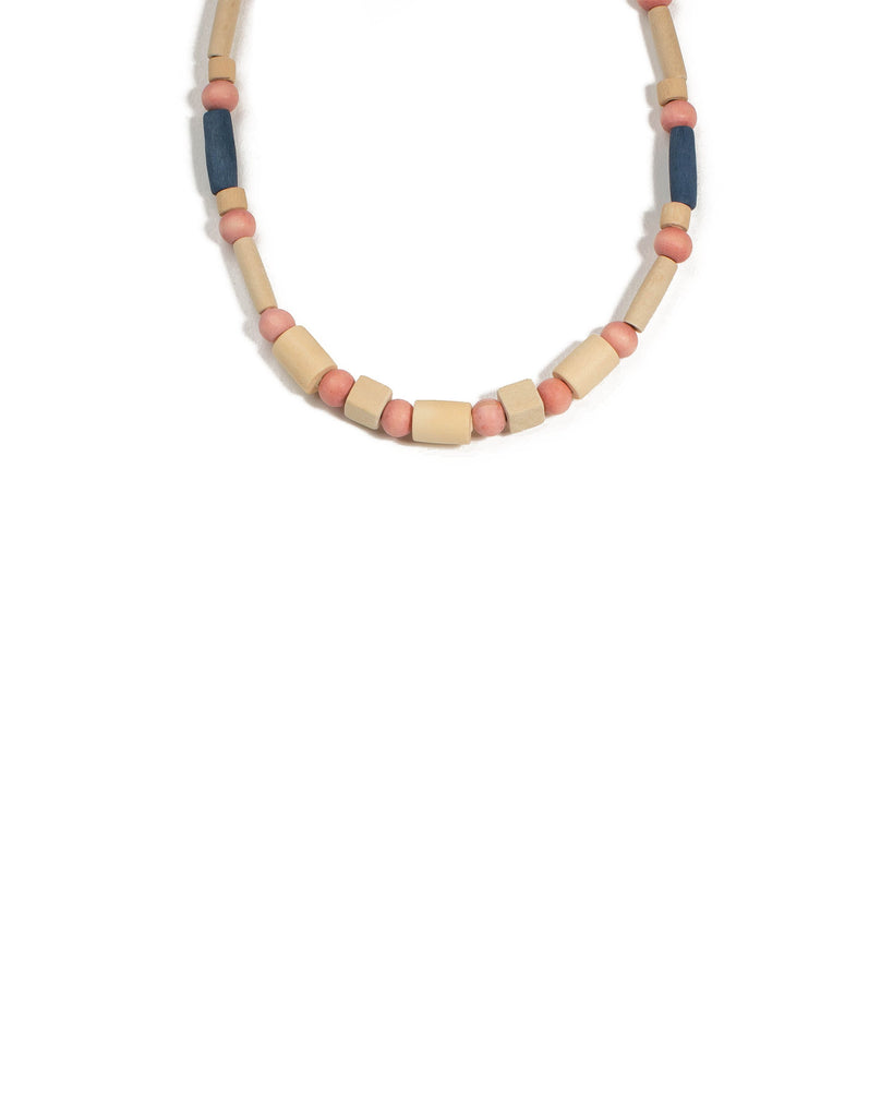 Multi Colour Gold Tone Craft Bead Mini Necklace