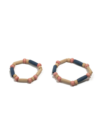 Multi Colour Tone Craft Bead Stretch Wristwear