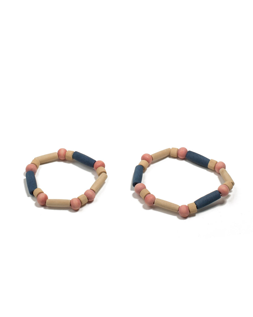 Multi Colour Tone Craft Bead Mini Stretch Wristwear