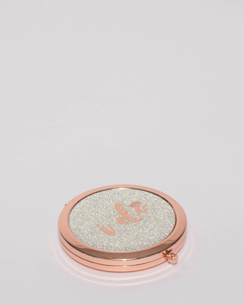 Rose Gold Glitter I Do Mirror