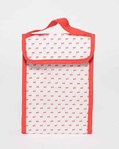 Red Cherry Pattern Lunch Cooler Bag