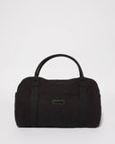 Black Folded Canvas Weekender Bag