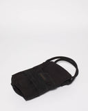 Black Folded Canvas Weekender Bag