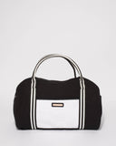 Monochrome Folded Canvas Weekender Bag