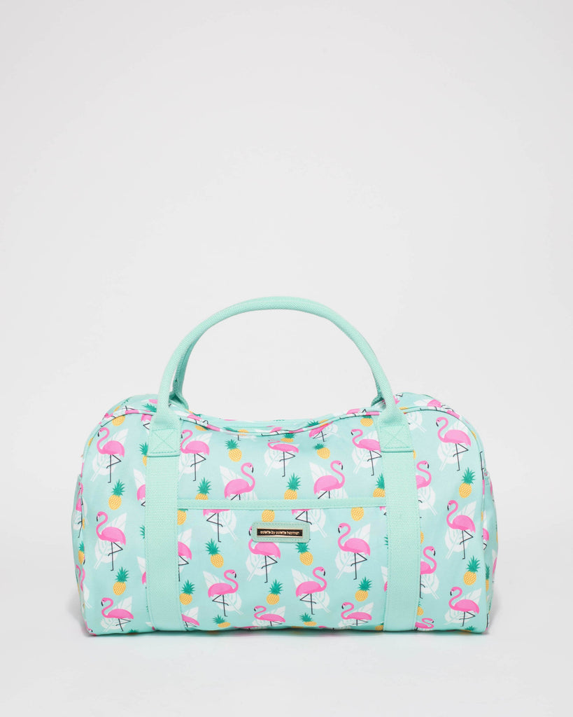 Flamingo Folded Canvas Weekender Bag