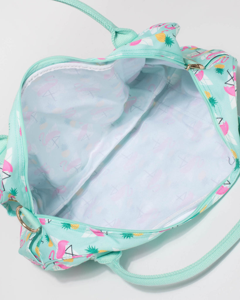 Flamingo Folded Canvas Weekender Bag