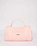 Pink Folded Canvas Weekender Bag
