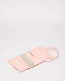 Pink Folded Canvas Weekender Bag