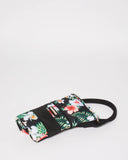 Black Floral Folded Canvas Weekender Bag