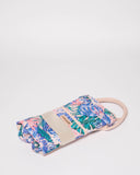 Multi Colour Leaf Folded Canvas Weekender Bag