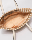 Natural Maya Weave Slouch Tote Bag