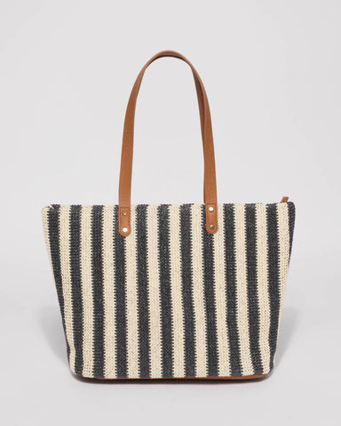 Multi Colour Maya Weave Slouch Tote Bag