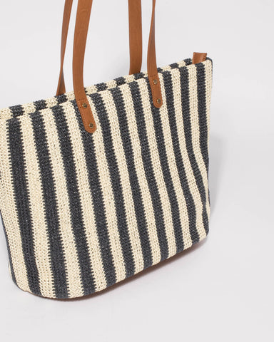Multi Colour Maya Weave Slouch Tote Bag