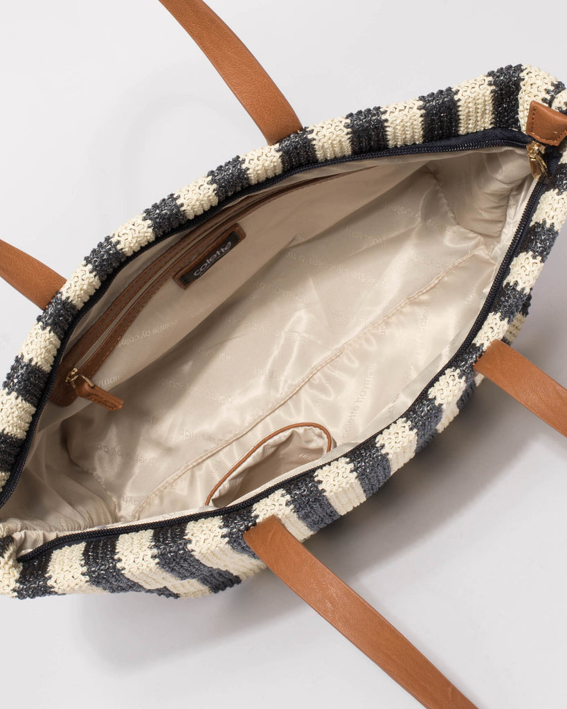 Multi Colour Maya Weave Slouch Tote Bag