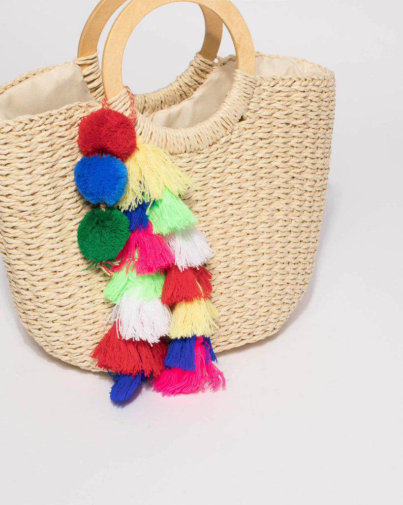 Natural Eva Soft Weave Basket Tote Bag