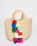 Natural Eva Soft Weave Basket Tote Bag