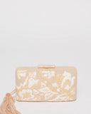 Natural Beth Hardcase Clutch Bag